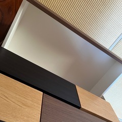 ニトリ　タンス　ローチェスト(カレナ 80LC DBR)の画像