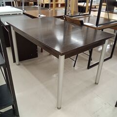 リユースのサカイ栃木店★ジモティ割あり★  テーブル ダークブラウン×グレー W120×D80×H72 クリーニング済み TC11369の画像