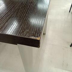 リユースのサカイ栃木店★ジモティ割あり★  テーブル ダークブラウン×グレー W120×D80×H72 クリーニング済み TC11369の画像