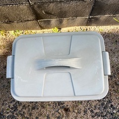 （お話中）蓋付きゴミ箱 45リットル 青の画像