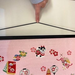 ひな祭り　節句　ちりめんタペストリー　未使用品の画像
