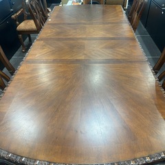 ジモティー割引🏷️【ジャングルジャングル 岸和田和泉インター店】アンティーク 猫脚6人ダイニングテーブル 和泉市 堺市 岸和田市 泉大津市 高石市 泉北郡熊取町の画像