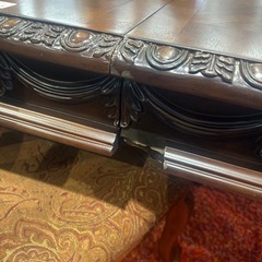 ジモティー割引🏷️【ジャングルジャングル 岸和田和泉インター店】アンティーク 猫脚6人ダイニングテーブル 和泉市 堺市 岸和田市 泉大津市 高石市 泉北郡熊取町の画像