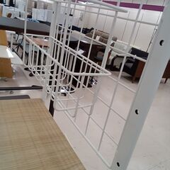 リユースのサカイ栃木店★ジモティ割あり★  ラック ベージュ×ホワイト W57.5×D39.5×H179.5 クリーニング済み TC11370の画像