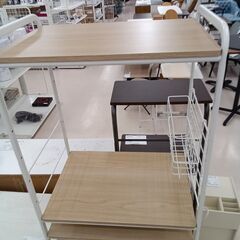リユースのサカイ栃木店★ジモティ割あり★  ラック ベージュ×ホワイト W57.5×D39.5×H179.5 クリーニング済み TC11370の画像