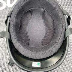 ハーフキャップ ヘルメット 半帽 マットブラック 黒 キズ有りの画像
