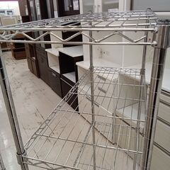 リユースのサカイ栃木店★ジモティ割あり★  メタルラック シルバー W79.5×D34.5×H148 クリーニング済み TC11371の画像