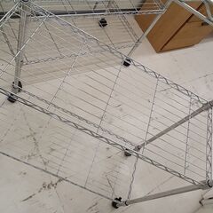 リユースのサカイ栃木店★ジモティ割あり★  メタルラック シルバー W79.5×D34.5×H148 クリーニング済み TC11371の画像