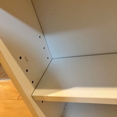 本やフィギュアを沢山並べられる！本棚チェストタンス収納ラック四段4段高さ調整白い棚ホワイトオシャレインテリアの画像