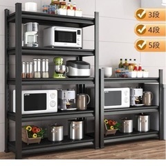 値下げしました　10/31引渡し限定　スチールラック 黒の画像