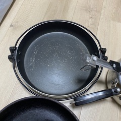 【無料】フライパン＆圧力鍋セット★土曜日までに引き取り希望の画像