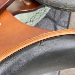 木製バランスバイク スタンド付きの画像