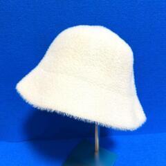 【新品 / シャンブル】 ホワイト クローシュハット バケットハット レディ－スの画像