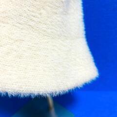 【新品 / シャンブル】 ホワイト クローシュハット バケットハット レディ－スの画像