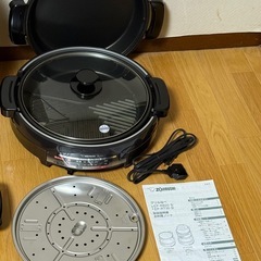 【未使用】象印 あじまる EP-RT30-TA 土鍋風グリルなべ 引取新潟市中央区の画像