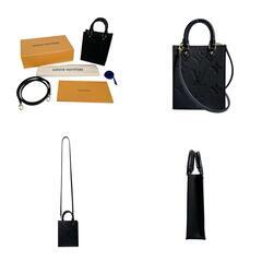 ルイヴィトン M81417 ショルダーバッグ ブラック  LOUIS VUITTON プティット・サックプラ モノグラムの画像