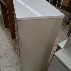 リユースのサカイ栃木店★ジモティ割あり★  食器棚 ホワイト W99.5×D42×H115.5 クリーニング済み TC11377の画像