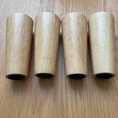 木製脚 ナチュラル 4本セット 13cm M8の画像