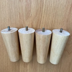 木製脚 ナチュラル 4本セット 13cm M8の画像