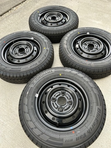 スズキエブリイ DA17V(2025年製)純正タイヤホイールセット4本 新車外し