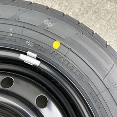 スズキエブリイ DA17V(2025年製)純正タイヤホイールセット4本 新車外しの画像