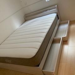 ダブルベッド フレーム NATURAL SLEEP LABOの画像