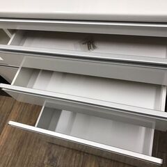 【ジャングルジャングル広陵店】松田家具　キッチンボード　ホワイトの画像