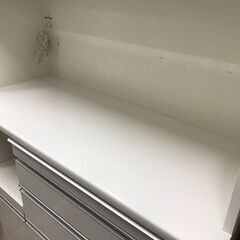 【ジャングルジャングル広陵店】松田家具　キッチンボード　ホワイトの画像