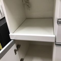 【ジャングルジャングル広陵店】松田家具　キッチンボード　ホワイトの画像