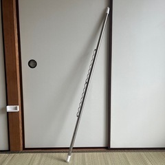 ステンレス 伸縮物干し竿 1.4〜2.5m ハンガー掛け付きの画像