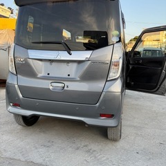 三菱 ｅＫスペースカスタム カスタムＴ　セーフティプラスエディション　メモリーナビ　ＥＴＣ　両側電動スライドドア　スマートキー　純正アルミホイール　衝突被害軽減ブレーキの画像