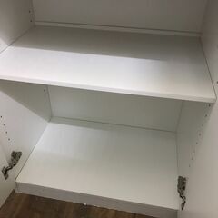 【ジャングルジャングル広陵店】ニトリ　食器棚　ホワイトの画像
