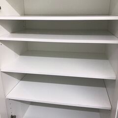 【ジャングルジャングル広陵店】ニトリ　食器棚　ホワイトの画像