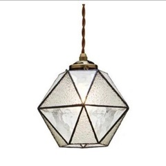 新品未使用　ペンダントライト　ステンドグラスの画像