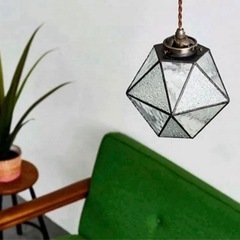 新品未使用　ペンダントライト　ステンドグラスの画像