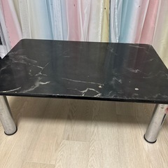 ローテーブル 大理石風の画像