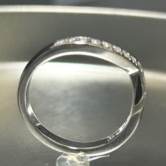 モアサナイト Vリング 13.5～14号 シルバー925 人工モアサナイト 22406383 の画像