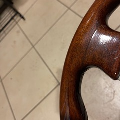 当時物！！　33.5パイ　ウッドステアリングの画像