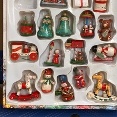 ★クリスマス★クリスマスツリー飾り オーナメントセット レトロ風 ※2個欠品になります。の画像