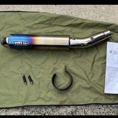 CB400sf nc42 WR'S チタンマフラー　スリップオンの画像