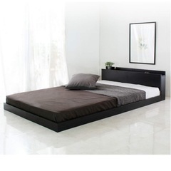 シングルサイズマットレス　ロータイプベッドフレーム付きの画像