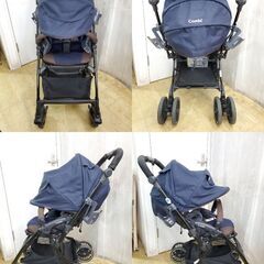 ※ Combi コンビ CWL スゴカル Switch Plus エッグショック XL ベビーカー ヴィアチェーレネイビー◆対象年齢：生後1カ月-36カ月頃まで(体重15kg以下)◆買取帝国 朝霞店の画像
