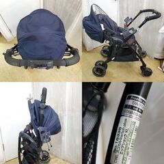 ※ Combi コンビ CWL スゴカル Switch Plus エッグショック XL ベビーカー ヴィアチェーレネイビー◆対象年齢：生後1カ月-36カ月頃まで(体重15kg以下)◆買取帝国 朝霞店の画像