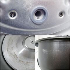 シャープ　炊飯器3合炊き　KS-CF05B-W　2022年製　最大炊飯容量0.54L　ホワイト　厚釜　マイコン パン調理機能　LED表示　ホワイト　230ZSの画像