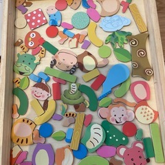 木製 マグネットアートの画像