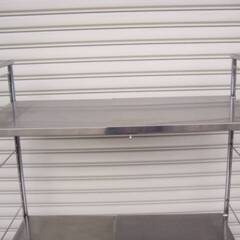 ステンレスシェルフ3段　キッチンラック　メタルラック　スチールラック　収納棚　オープン棚　キャビネット　直接引取歓迎　232ZSの画像