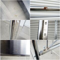 ステンレスシェルフ3段　キッチンラック　メタルラック　スチールラック　収納棚　オープン棚　キャビネット　直接引取歓迎　232ZSの画像