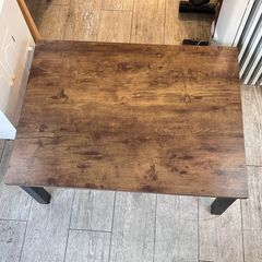 家具調こたつ 温度調節付き ローテーブル ブラウン×ブラック 横幅80cm奥行60cm高さ38cm★買取帝国志木店 の画像