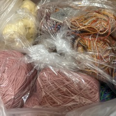 毛糸　色々　大量の画像