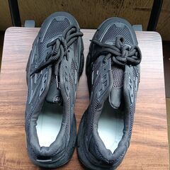 新品 25.5cm メンズ スニーカー ブラック 厚底 シューズ 普段着 識別番号:【T470-S】の画像